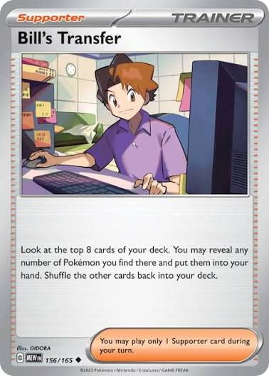 Bill's Transfer (156/165) - SV: 151 (Single Card)