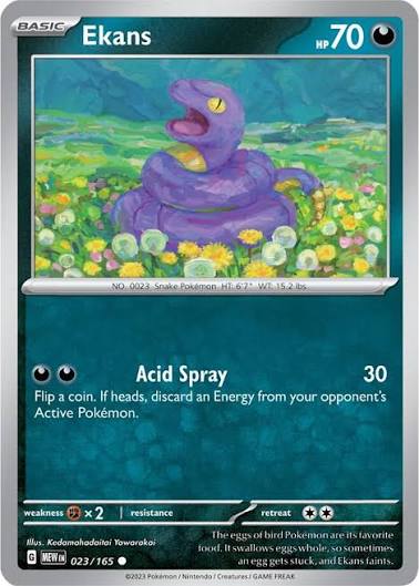 Ekans (023/165) - SV: 151 (Single Card)