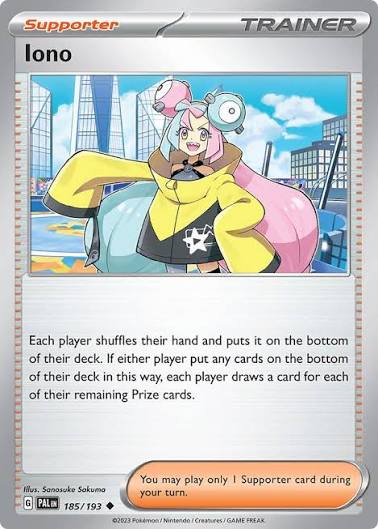 Iono (185/193) - SV: Paldea Evolved (Single Card)