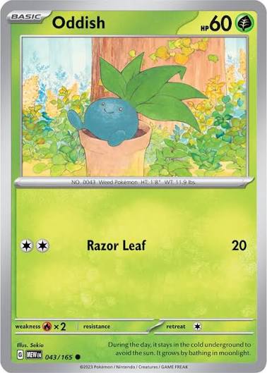 Oddish (043/165) - SV: 151 (Single Card)
