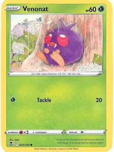 Venonat (001/195) - SWSH: Silver Tempest