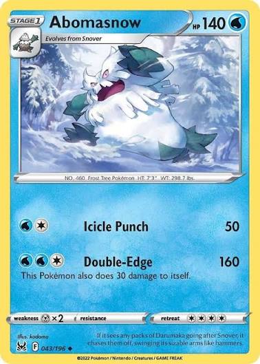 Abomasnow (043/196) - SWSH: Lost Origin (Single Card)
