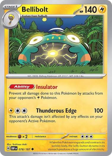 Bellibolt (078/197) - SV: Obsidian Flames (Single Card)