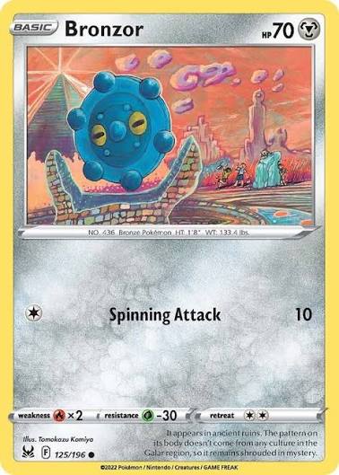 Bronzor (125/196) - SWSH: Lost Origin
