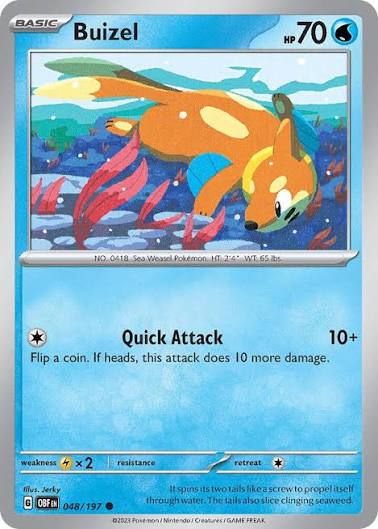 Buizel (048/197) - SV: Obsidian Flames (Single Card)