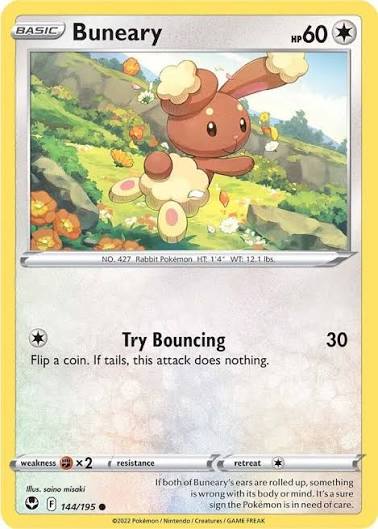 Buneary (144/195) - SWSH: Silver Tempest (Single Card)