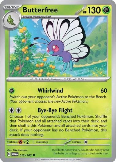 Butterfree (012/165) - SV: 151 (Single Card)