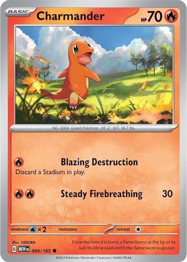 Charmander (004/165) - SV: 151 (Single Card)