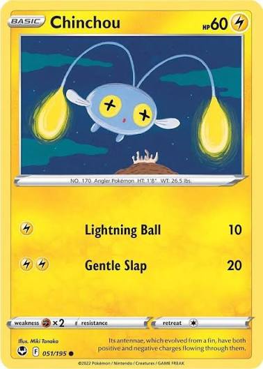 Chinchou (051/195) - SWSH: Silver Tempest
