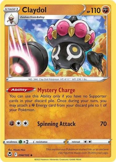 Claydol (094/195) - SWSH: Silver Tempest (Single Card)