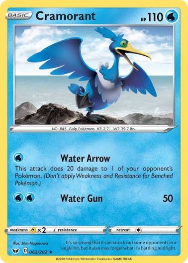 Cramorant (062/202) - Sword & Shield Base Set (Single Card)