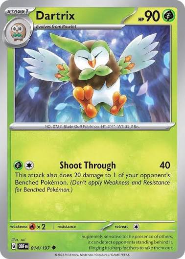 Dartrix (014/197) - SV: Obsidian Flames (Single Card)