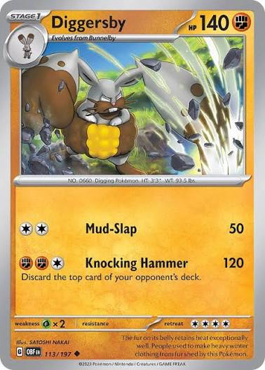 Diggersby (113/197) - SV: Obsidian Flames (Single Card)