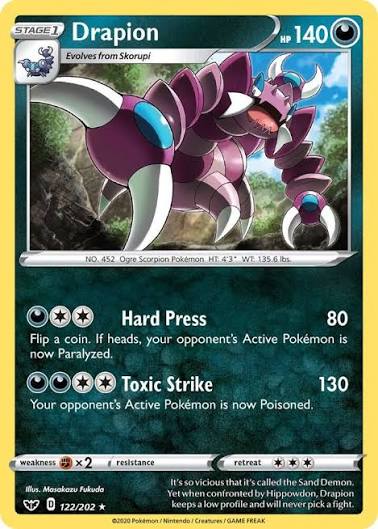 Drapion (122/202) - Sword & Shield Base Set (Single Card)