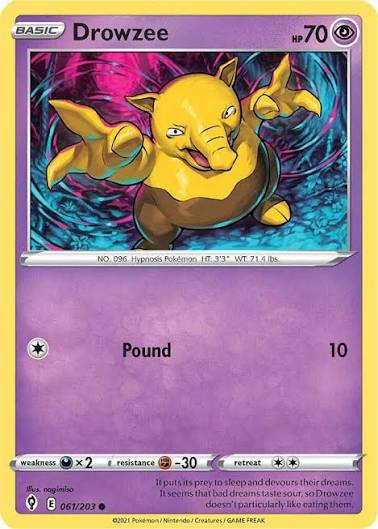 Drowzee (061/203) - SWSH: Evolving Skies (Single Card)