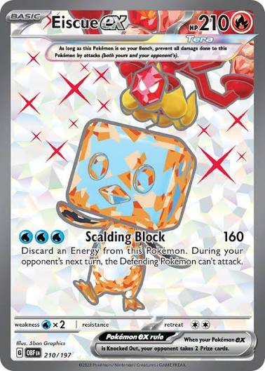 Eiscue ex (210/197) - SV: Obsidian Flames (Single Card)