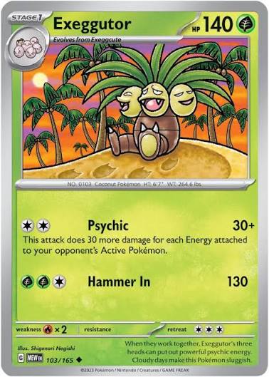Exeggutor (103/165) - SV: 151 (Single Card)