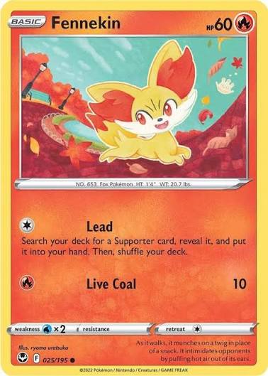 Fennekin (025/195) - SWSH: Silver Tempest