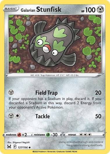 Galarian Stunfisk (127/196) - SWSH: Lost Origin