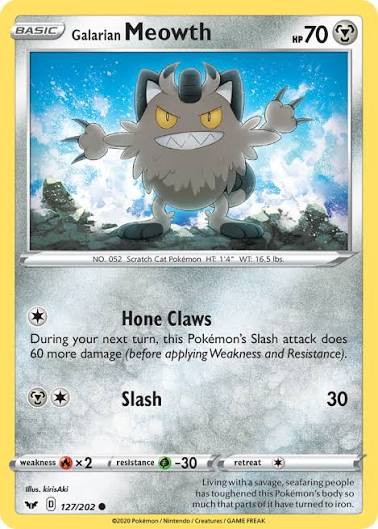 Galarian Meowth (127/202) - SWSH: Base Set