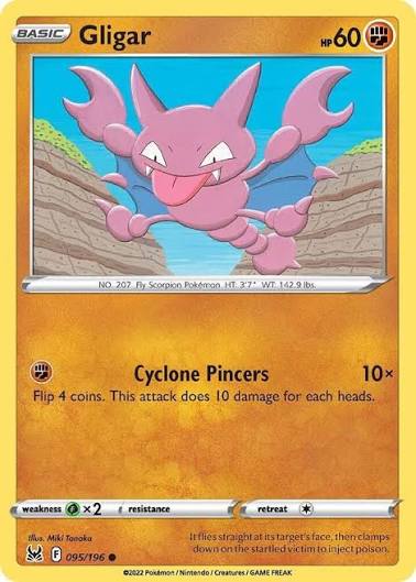 Gligar (095/196) - SWSH: Lost Origin (Single Card)