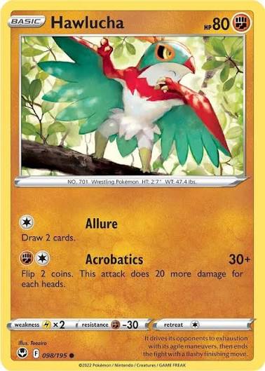 Hawlucha (098/195) - SWSH: Silver Tempest (Single Card)