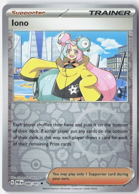 Iono (080/091) - SV: Paldean Fates - Rev. Holo