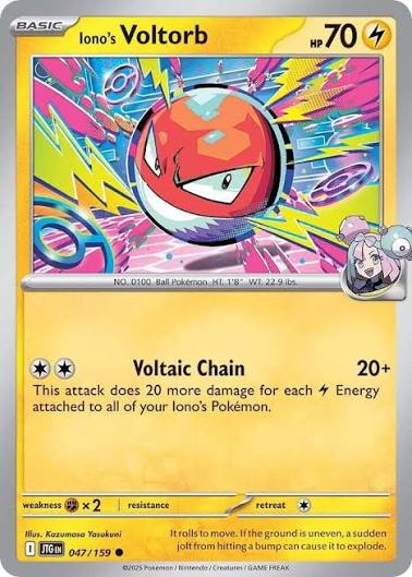 Iono's Voltorb (047/159) - SV: Journey Together