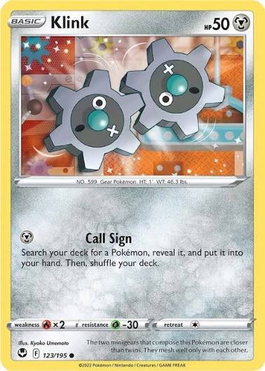 Klink (123/195) - SWSH: Silver Tempest (Single Card)