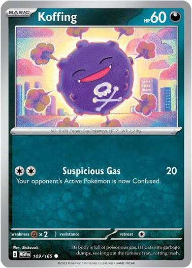 Koffing (109/165) - SV: 151 (Single Card)