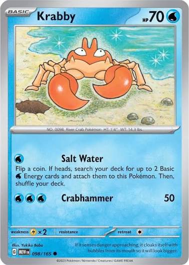 Krabby (098/165) - SV: 151 (Single Card)