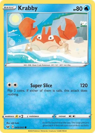Krabby (043/202) - Sword & Shield Base Set (Single Card)