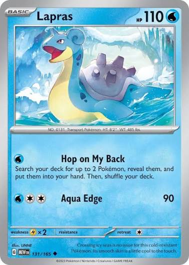 Lapras (131/165) - SV: 151 (Single Card)