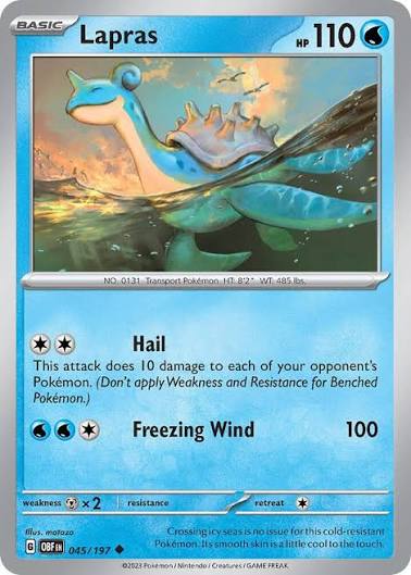 Lapras (045/197) - SV: Obsidian Flames (Single Card)
