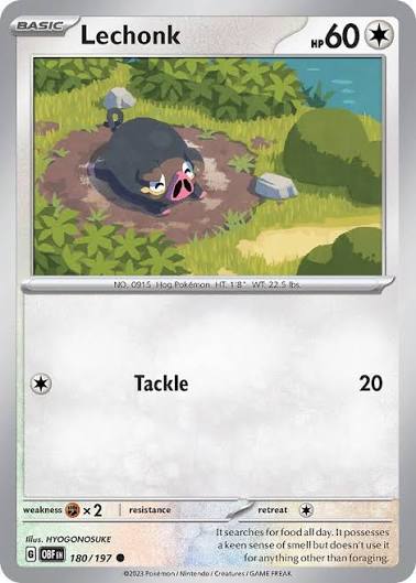 Lechonk (180/197) - SV: Obsidian Flames (Single Card)