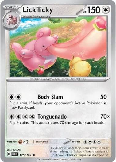 Lickilicky (125/162) - SV: Temporal Forces (Single Card)