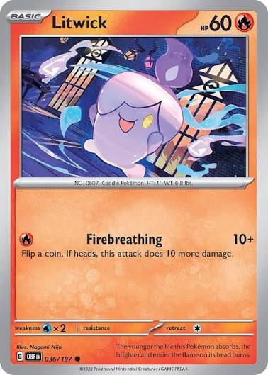 Litwick (036/197) - SV: Obsidian Flames (Single Card)