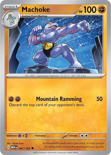 Machoke (067/165) - SV: 151 (Single Card)