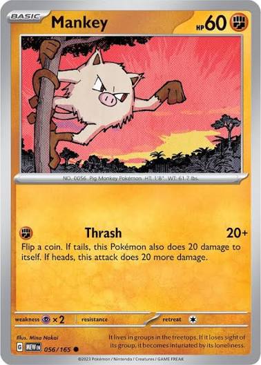 Mankey (056/165) - SV: 151 (Single Card)