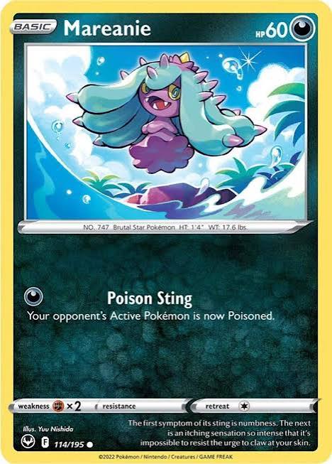 Mareanie (114/195) - SWSH: Silver Tempest (Single Card)