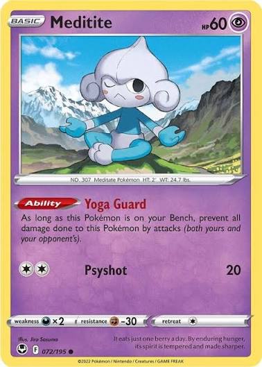 Meditite (072/195) - SWSH: Silver Tempest