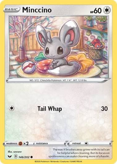 Minccino (146/202) - Sword & Shield Base Set (Single Card)