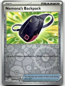 Nemona's Backpack (083/091) - SV: Paldean Fates - Rev. Holo