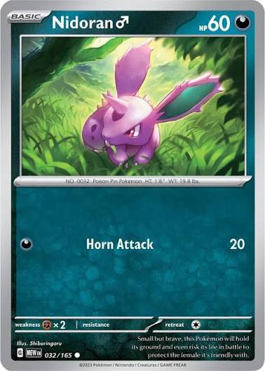 Nidoran♂ (032/165) - SV: 151 (Single Card)