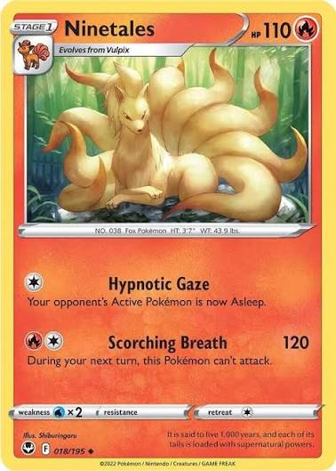 Ninetales (018/195) - SWSH: Silver Tempest