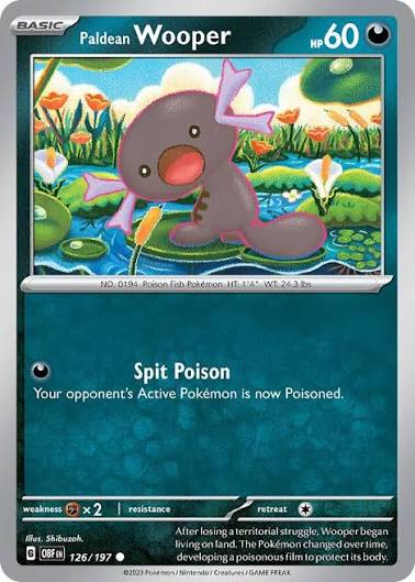 Paldean Wooper (126/197) - SV: Obsidian Flames (Single Card)