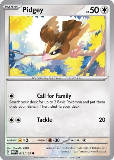 Pidgey (016/165) - SV: 151 (Single Card)