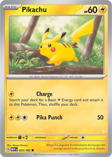 Pikachu (025/165) - SV: 151 (Single Card)