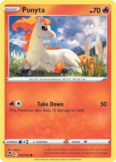 Ponyta (021/195) - SWSH: Silver Tempest