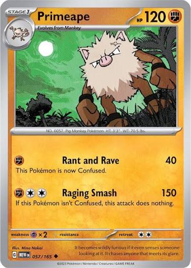 Primeape (057/165) - SV: 151 (Single Card)